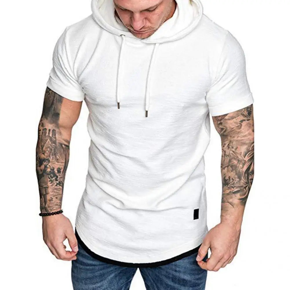 Fashion Men Shirt Slim Design Men Pullover Hooded Male Casual Fashion Sports Shirt